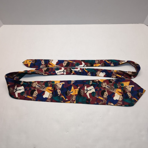 Lot of 5 Save The Children Novelty Silk Mens Necktie Patriotic Plane Dads World - Picture 6 of 16